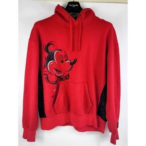 Disney Mickey Mouse Hoodie, Red-SIZE L